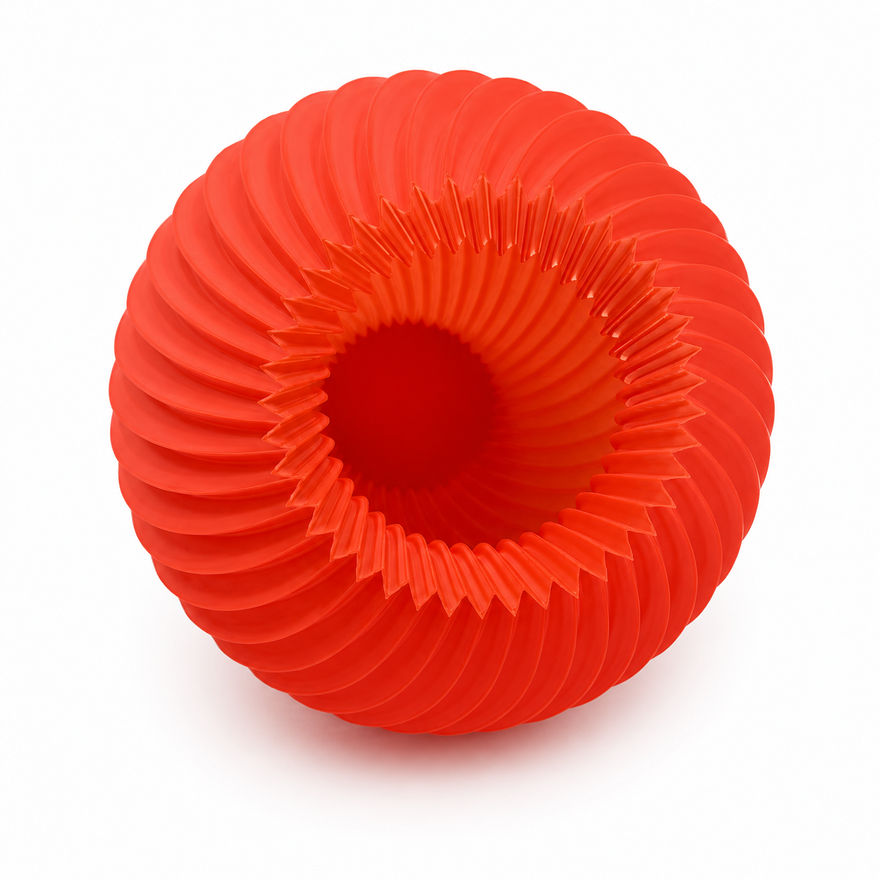 Orange Twisted Vase Contemporary Decorative Vase